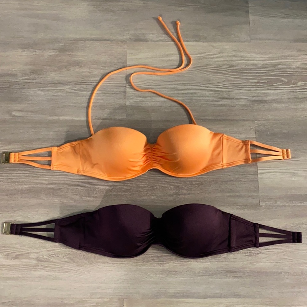 Victoria’s Secret flirt bandeau bikini tops 34c